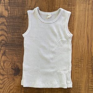 QUINCY MAE ribbed knit stripe tank
